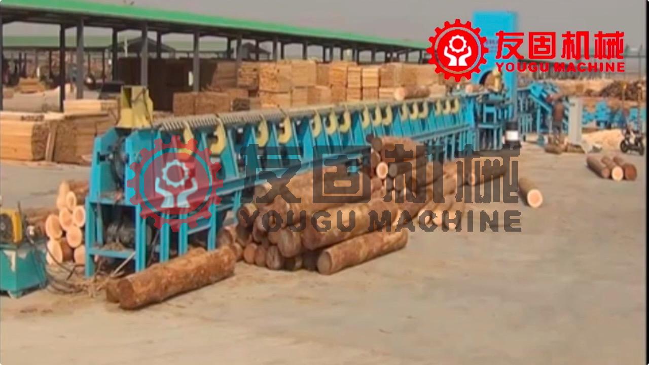 log handing machine line