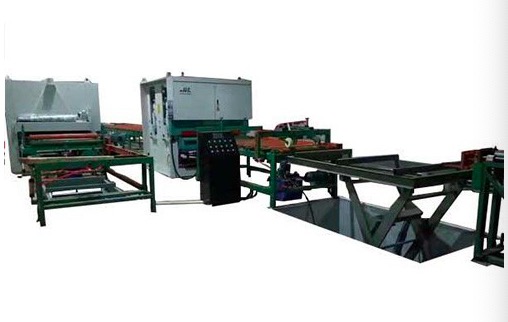 plywood sanding and edge cutting line
