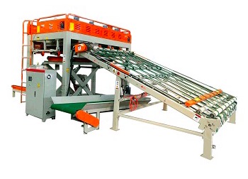 plywood core veneer stacker machine